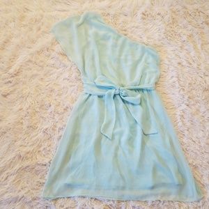 🍋Aqua Express one shoulder dress